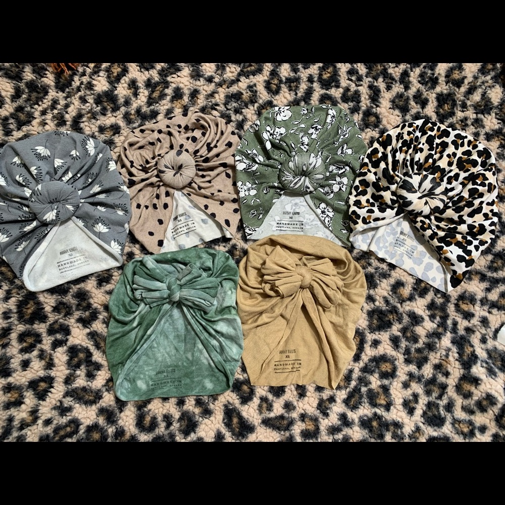 Bunny knots knot & raga (bow) turbans